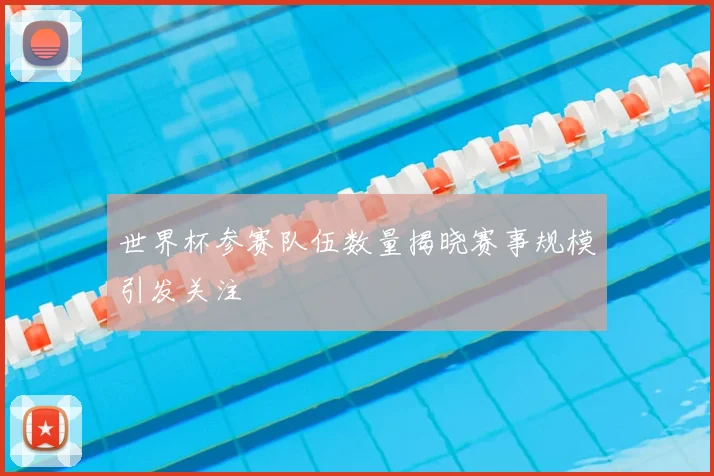世界杯参赛队伍数量揭晓赛事规模引发关注